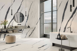 Керамогранит Atlas Concorde Forte dei Marmi Mystic Grey Lappato (80x160x0,9) арт. 610015000666 лаппатированный